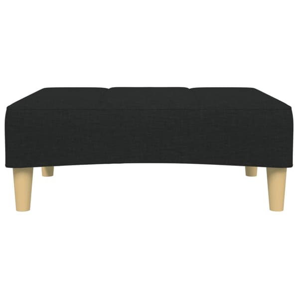 Fotpall svart 77x55x31 cm tyg