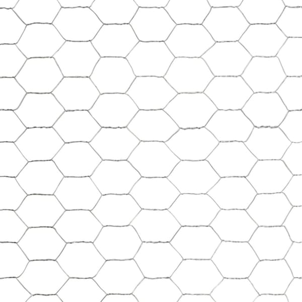 Hönsnät galvaniserat stål 25x1,5 m silver