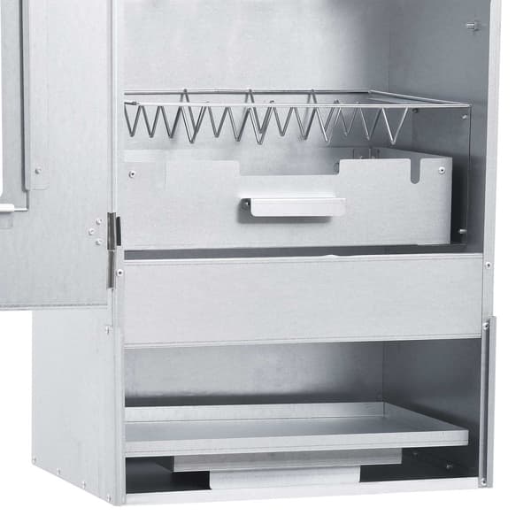 Kallrökar med rökrör 44,5 x 29 x 83 cm Galvaniserat stål Silver