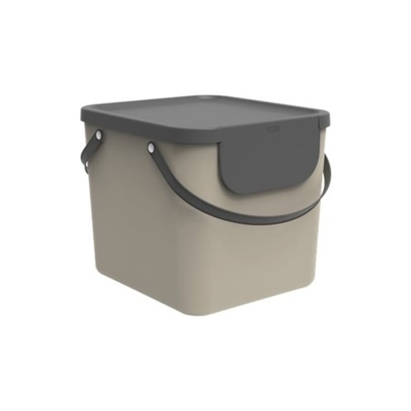 Rotho Albula - återvinningskorg - 40 L - plast - cappuccino