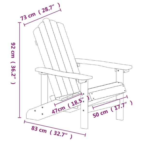 Däckstolar för trädgården med bord HDPE brun