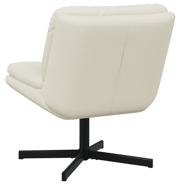Svängbar Avkopplingsstol Kräm 63 x 75 x 76 cm Sammet