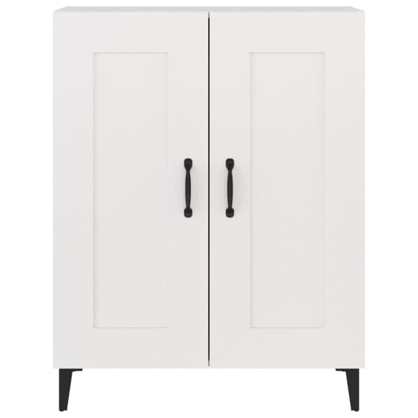 Skänk vit 69,5x34x90 cm konstruerat trä