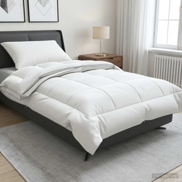 Duntäcke 152x203 cm 4 årstider 200+300 GSM Australiensk Ull Vit