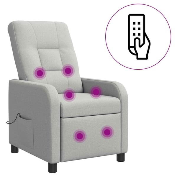 Massagefåtölj Moln Grå Tyg
