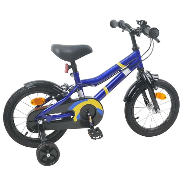 Barncykel 16 Tum för 4-6 år gamla Blå vit