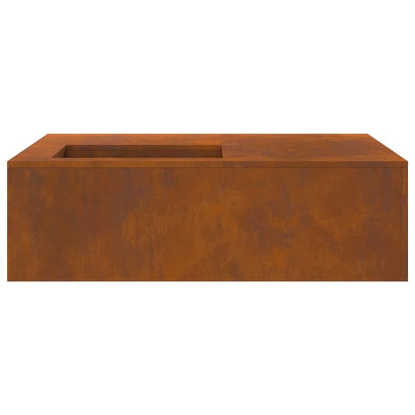 Eldstad Brun 100 x 100 x 30 cm Väderbeständig stål