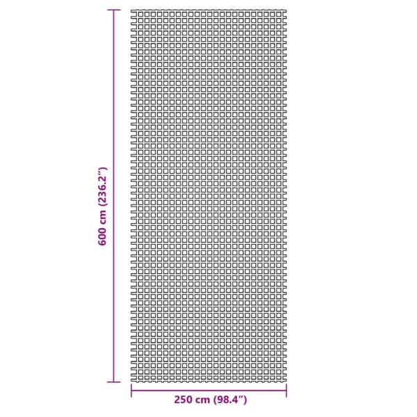 Tältmatta antracit 6x2,5 m