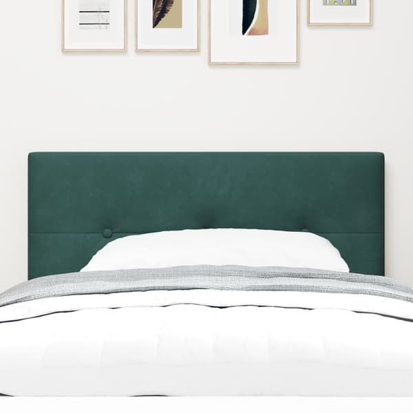 Huvudgavel Mörkgrön 100 cm Sammet