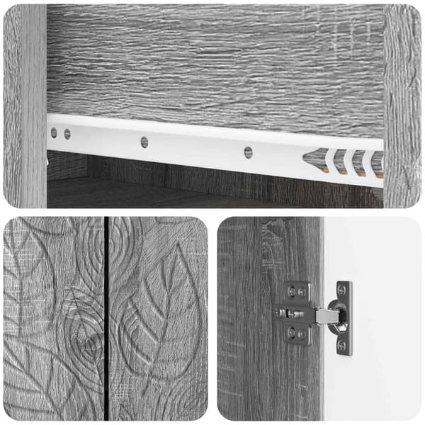 Sideboard Grå Sonoma 66 x 34,5 x 90 cm Konstruerat trä