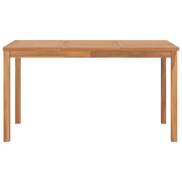 7-delad trädgårdsmatgrupp 140x80 cm massiv teak