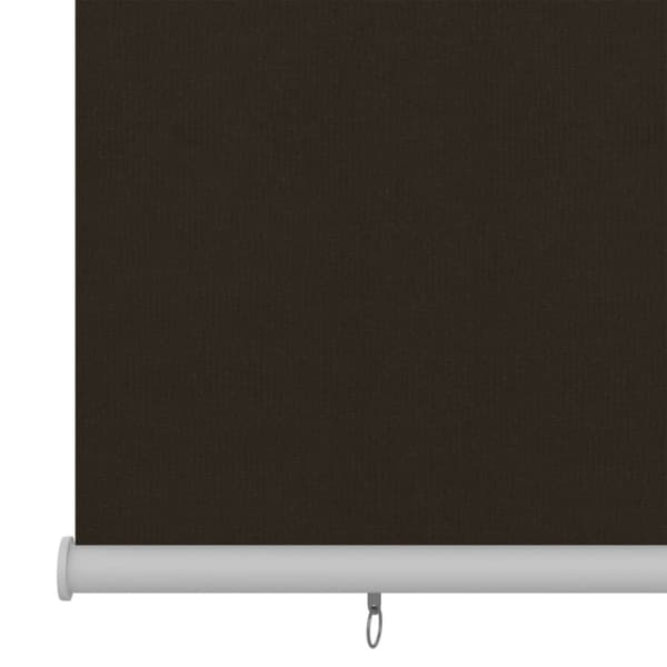 Rullgardin utomhus 100x140 cm brun HDPE