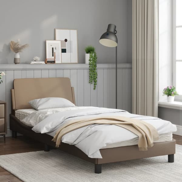 Bed Frame "Dover" Cappuccino 80x200 cm Faux Leather