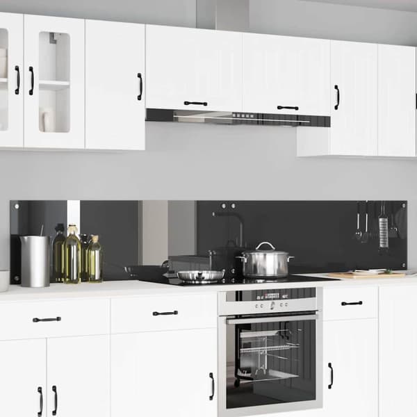 Köksskydd 2 pcs Mörkgrå 120 x 40 cm härdat glas