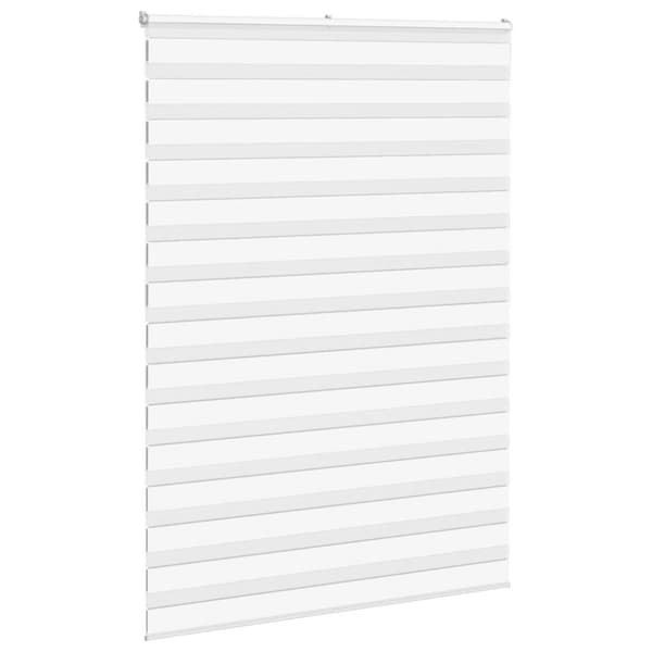 Rullgardin zebra vit 165x230 cm tyg bredd 160,9 cm polyester