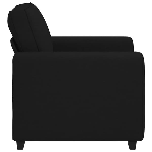 Soffstol svart 100x77x82 cm tyg