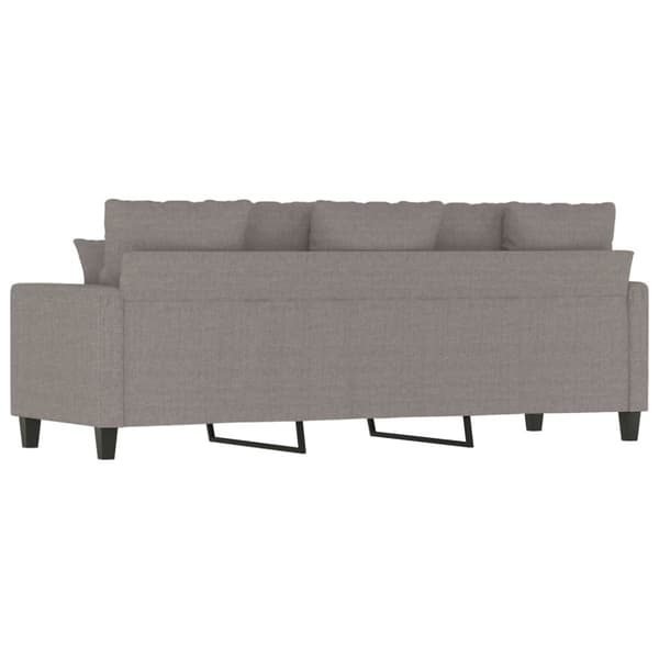 3-sitssoffa taupe 180 cm tyg