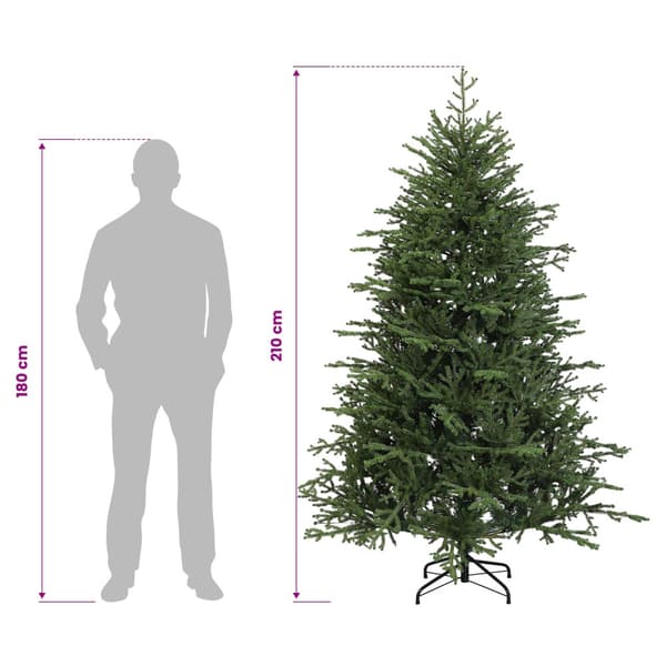 Plast Hingad Julgran 210 cm 300 LED-lampor Varmvit