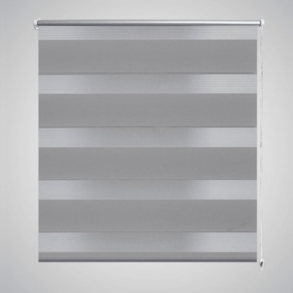 Rullgardin randig grå 40 x 100 cm transparent