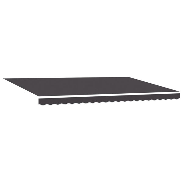 Markisram Antracit 500 × 300 cm Polyester med PU-beläggning