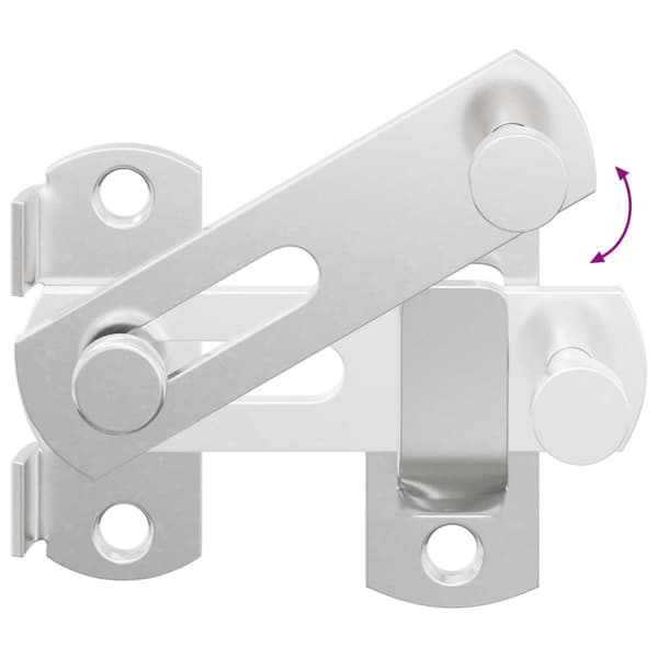 Dörrlås 2 pcs Silver 70 x 8 mm Stål