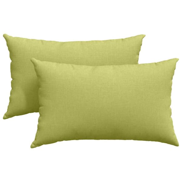 Sofakuddar 2 pcs Ljusgrön 50 x 30 cm tyg