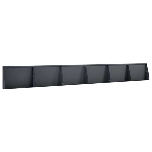 Stödvägg 6 st 60 x 12 x 30 cm Stål Antracit