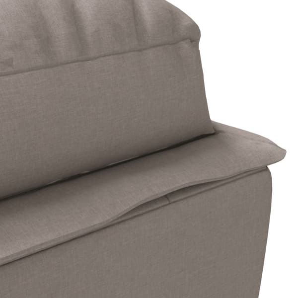Schäslong med dynor taupe tyg