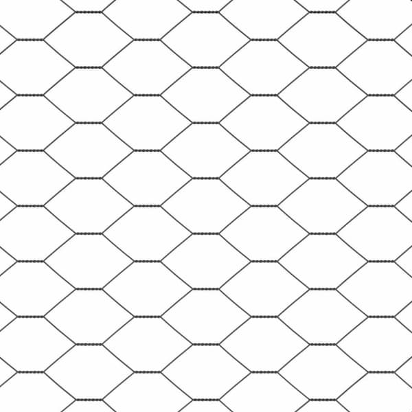 Hexagonstängsel Grå 0,5 x 100 m PVC