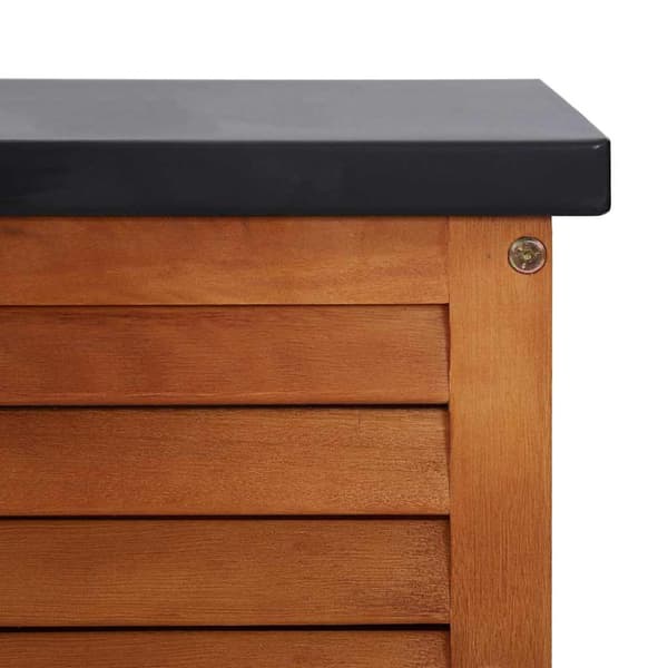 Dynbox 117x50x55 cm massivt eukalyptusträ