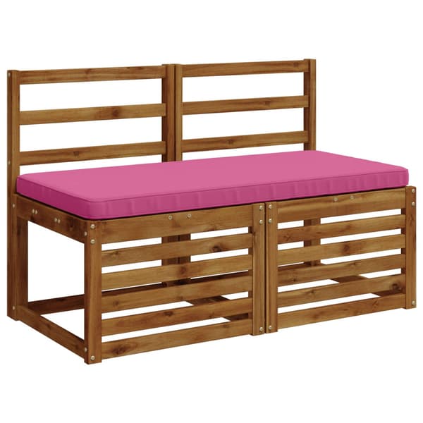1-delad Bänk Kudde VUGHT 100% Polyester Rosa 100 x 50 x 5 cm