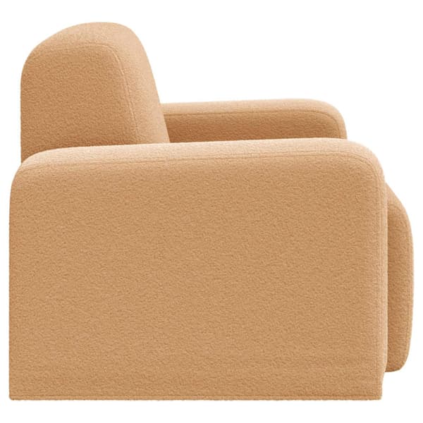 Fåtölj Beige Bouclé