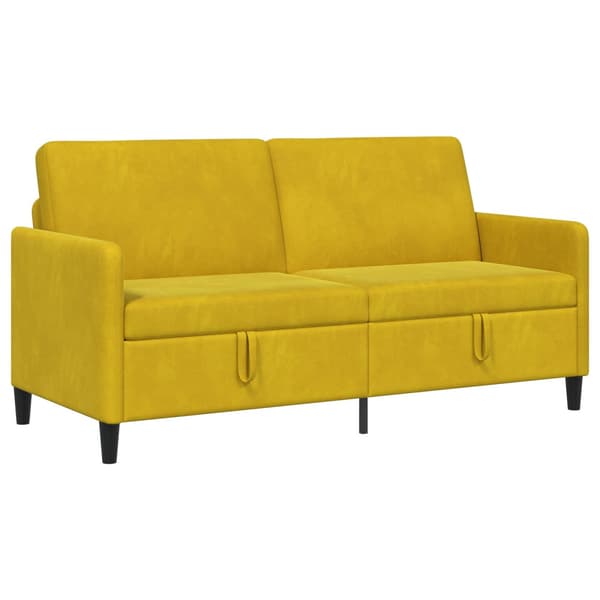 Soffa med förvaring Gul 172 x 78 x 87 cm Polyester