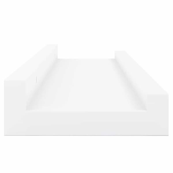 Vägghyllor 4 st vit 40x9x3 cm