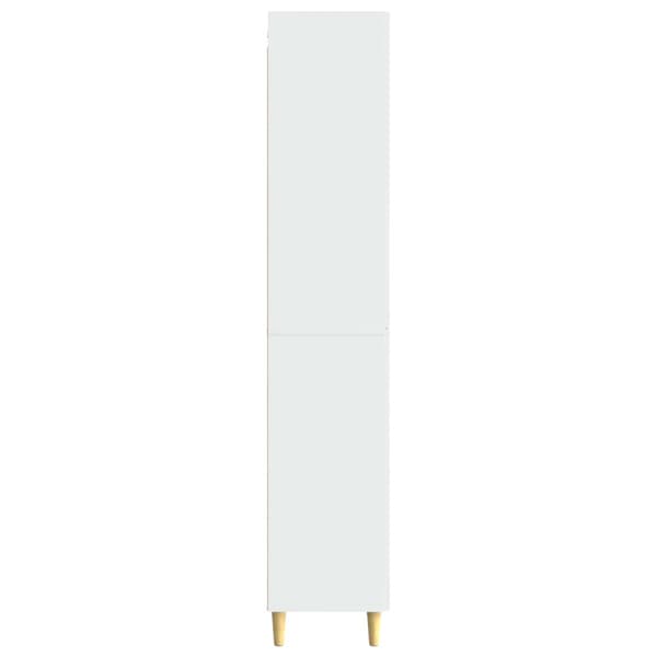 Skåpset 2 pcs Vit högglans 33 x 34,5 x 90 cm Konstruerat trä