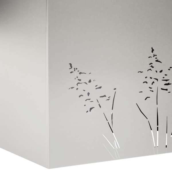 Trädgårdsplanterare Silver 50 x 30 x 49 cm Rostfritt stål
