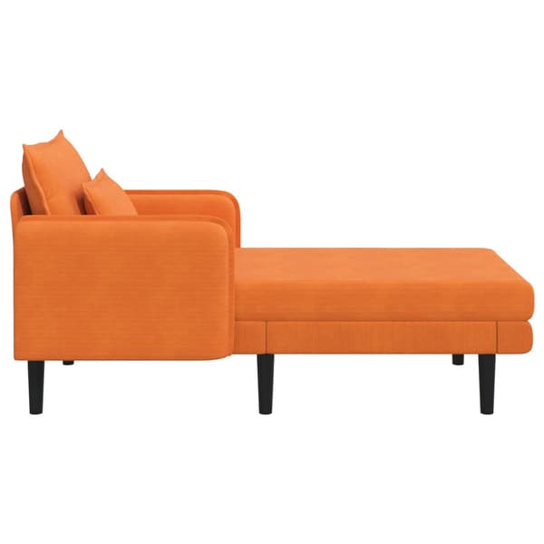 Stor schäslong Orange Mockatyg