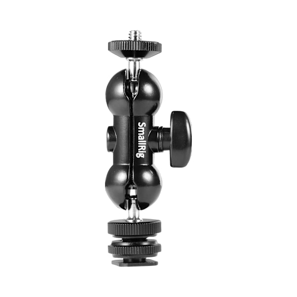SMALLRIG 1135 MULTI-FUNC DOUBLE BALLHEAD SHOE+1/4"