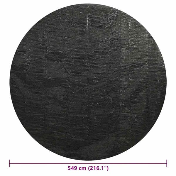 Poolskydd svart 549 cm PE