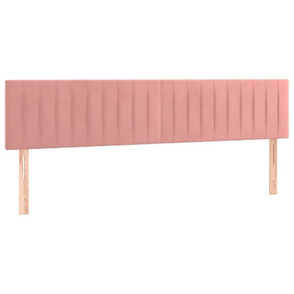 Ramsäng med madrass rosa 120x190 cm sammet