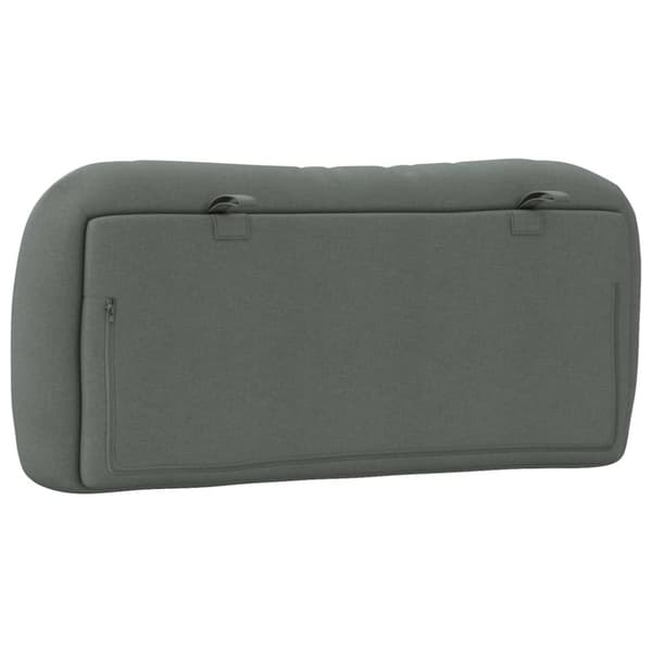 Headboard Cushion "Hvar" Dark Grey 80 cm Fabric