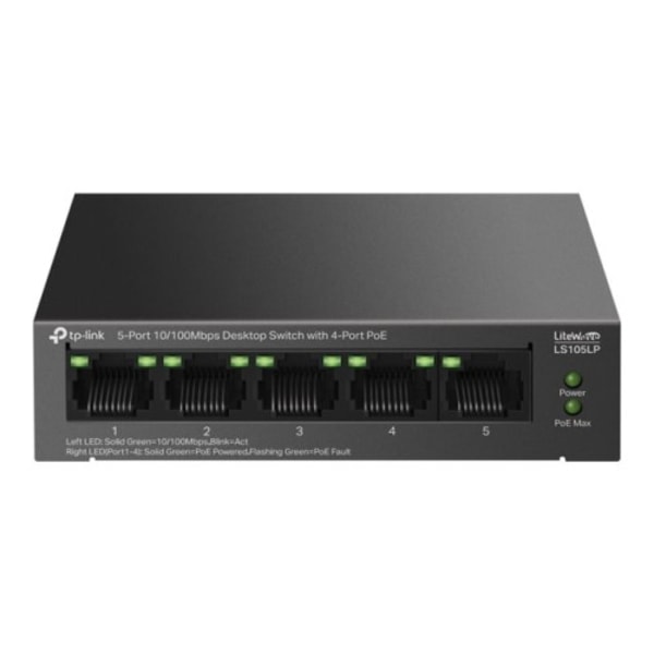 TP-Link LiteWave LS105LP V1 - switch - 5 portar Svart