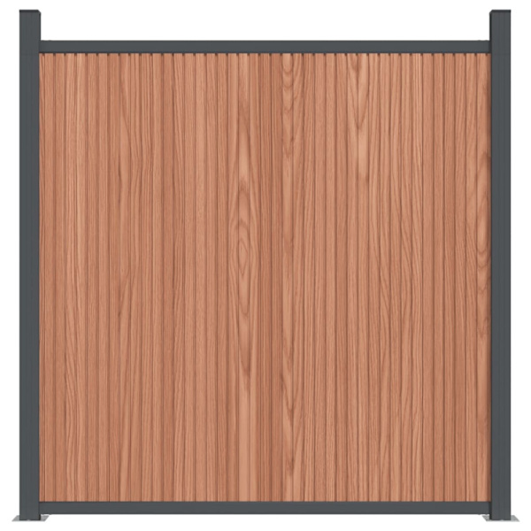 Staketpanel brun 699x186 cm WPC