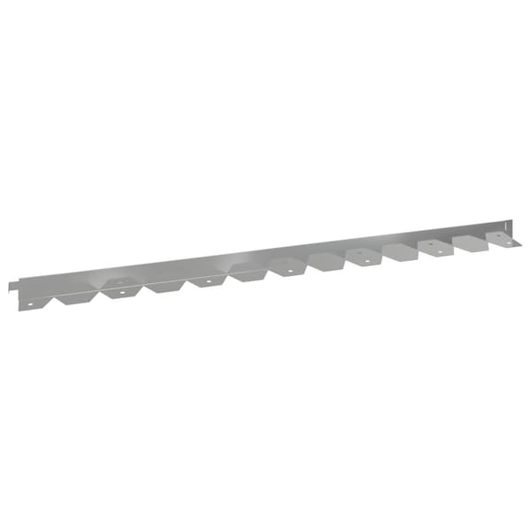 Kant för gräsmatta 10 pcs 102 x 4 x 4 cm Stål Silver