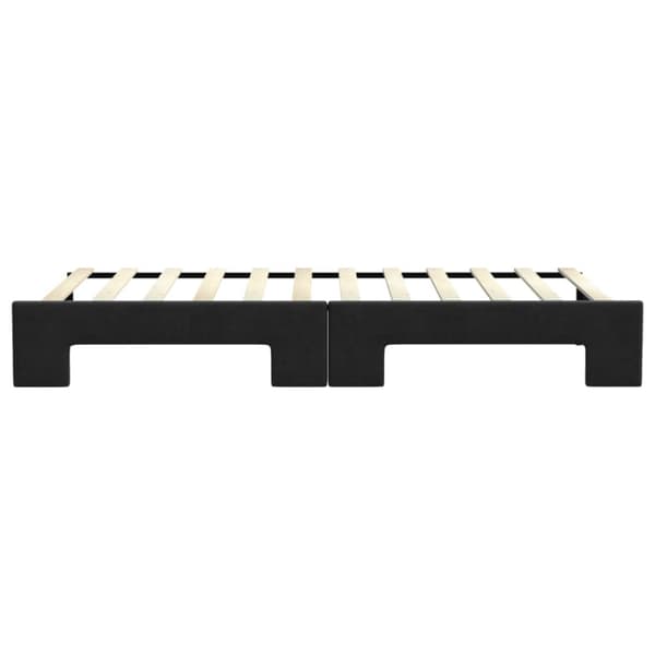 Dagbädd utdragbar svart 90x200 cm tyg