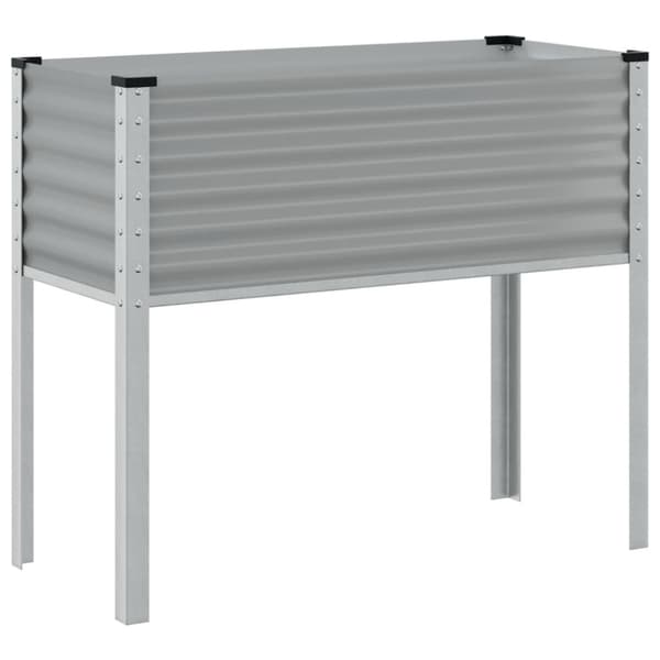 Odlingslåda grå 100x45x90 cm stål