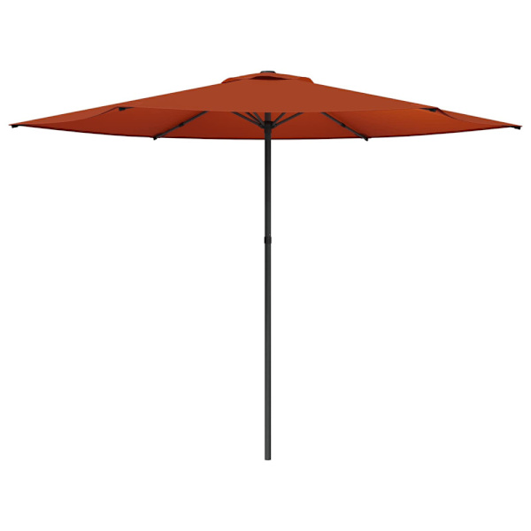 Trädgårdsparasol 300 x 300 cm Polyester Rektangulär Terracotta