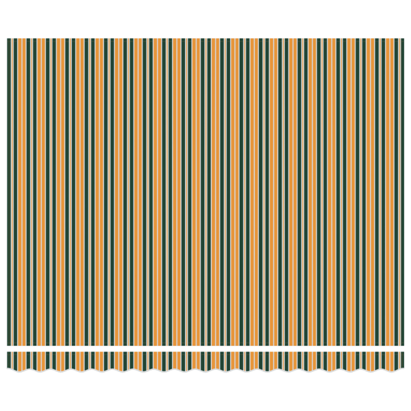 Markisram Grön och Gul 400 × 300 cm Polyester med PU-beläggning