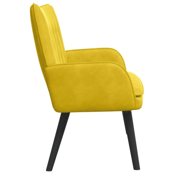 Tvåsitssoffa Gul 115 x 61 x 87 cm Sammet