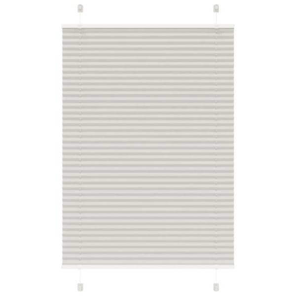 Plisserad persienn ljusgrå 100x150 cm tyg bredd 99,4 cm